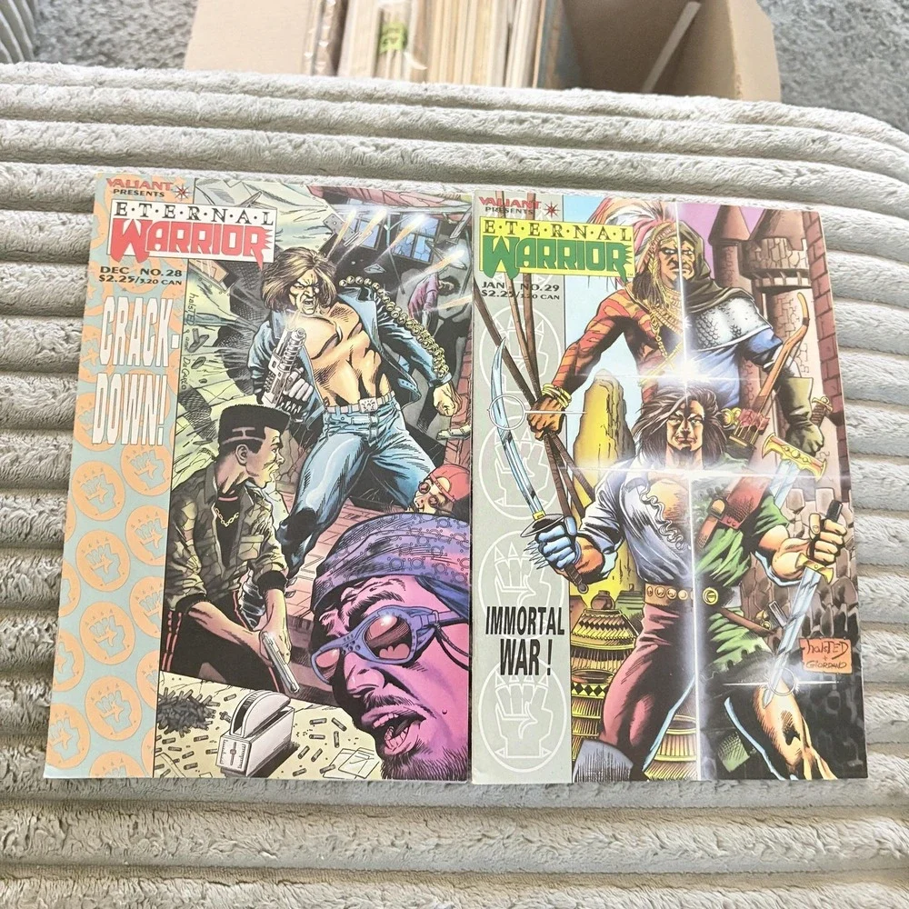 Eternal Warrior & The Web Valiant Impact Comics Lot 5 1990s Superhero Set